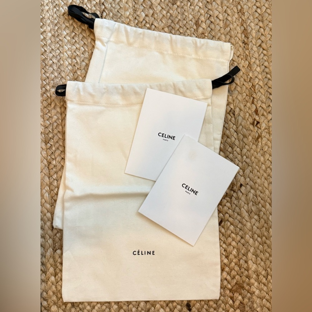 Céline Dust Bags and Receipt holder